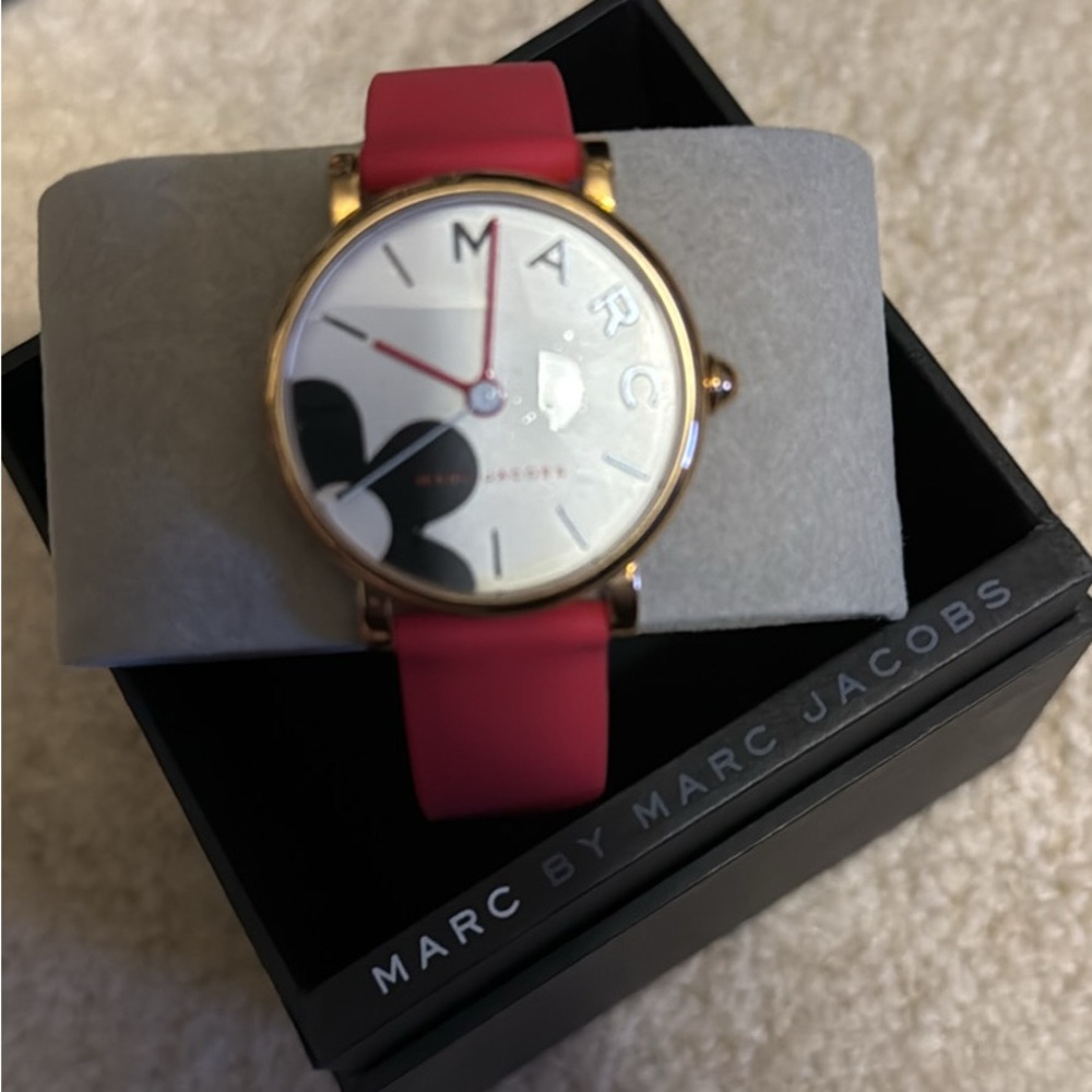 Marc By Marc Jacobs Red and Gold Watch